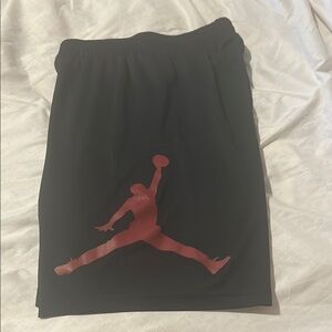 Jordan Kids Black and Red Shorts